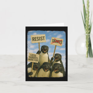 Carte Manifestation de Pingouin contre le militantisme d