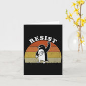 Carte Manifestation de Pingouins Contre Tari (Fleur jaune)