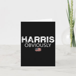Carte Manifestement Drapeau Américain Kamala Harris Pour