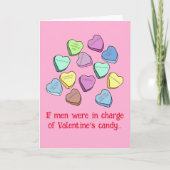 Carte Manly Valentine Candy (Devant)