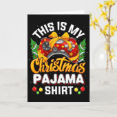 Carte Mannequin de jeu vidéo amusant Noël Santa Hat Ga (Fleur jaune)