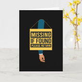 Carte Manquant S'Il Vous Plaît Retourner L'Amputation Du (Fleur jaune)