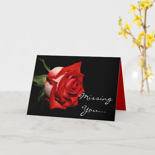 Carte Manquant vous cardez (Fleur jaune)