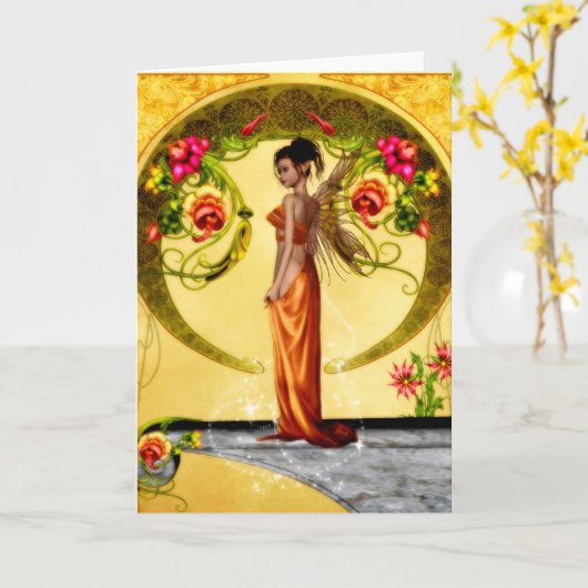 Carte Manquant vous cardez (Fleur jaune)