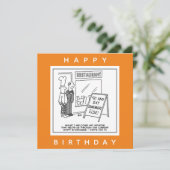 Carte Manque de personnel dans l'industrie de l'accueil (Debout devant)