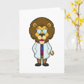 Carte Manteau de docteur Lion Doctor (Fleur jaune)