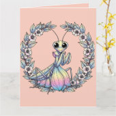 Carte Mantis De Prière Whimsical Et Laurel Bloss (Fleur jaune)