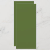 Carte Manu noir vert d'olive foncé (Devant / Derrière)