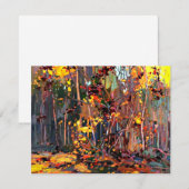 Carte Maple Saplings, oeuvre populaire de Tom Thomson (Devant / Derrière)