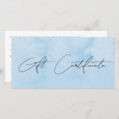 Carte Maquillage et cheveux bleu moderne (Devant / Derrière)