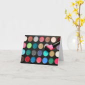 Carte maquillage parties scintillant (Fleur jaune)