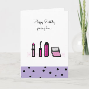 Carte Maquillage Rose Vous Si Glamour