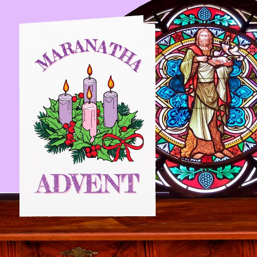 Carte Maranatha Advent Wreath Greeting Générique