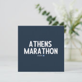 Carte Marathon d'Athènes 2024 (Debout devant)