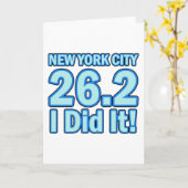 Carte Marathon de New York (Fleur jaune)