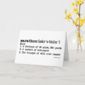 Carte Marathon Définition Bonne chance (Fleur jaune)