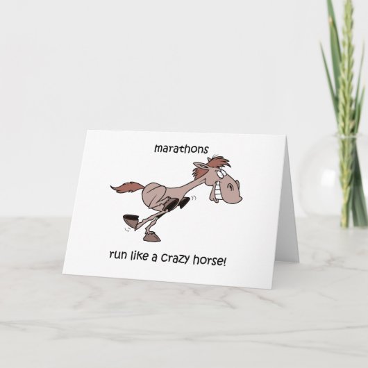 Carte Marathon drôle (Devant)