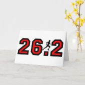 Carte Marathon du cool 26,2 (Fleur jaune)