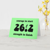 Carte Marathon inspirant (Fleur jaune)