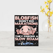 Carte Marathons de blobfish masculins blobfish poisson d (Fleur jaune)