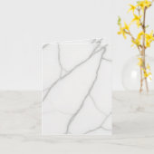 Carte Marbre Blanc (Fleur jaune)