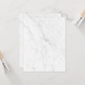 Carte Marbre Blanc (Devant/Arrière en situation)