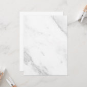 Carte Marbre Blanc (Devant/Arrière en situation)