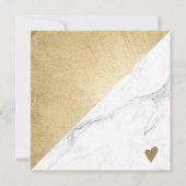 Carte Marbre or bloc carré certificat cadeau logo (Dos)