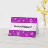 Carte Marbre pourpre - Avec Fleurs (Fleur jaune)