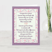 Carte Marbre Rose meilleur ami (Devant)