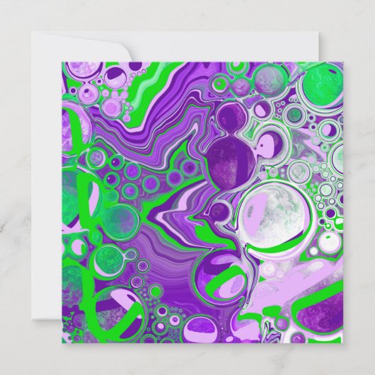 Carte Marbre vert pourpre et citron vert (Devant)