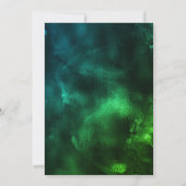 Carte Marbre vert rouge mignon art Noël nouvel an (Dos)