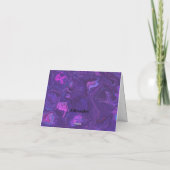 Carte Marbre violet moderne Abstrait (Dos)