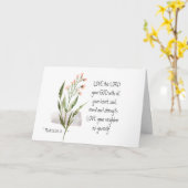 Carte Marc 12:30-31 AIMEZ l'Eternel, votre DIEU (Fleur jaune)