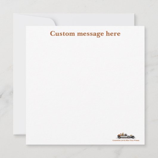 Carte Marcel, civet mime (Dos)