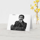Carte Marcel Proust & Célèbre Citation (Fleur jaune)