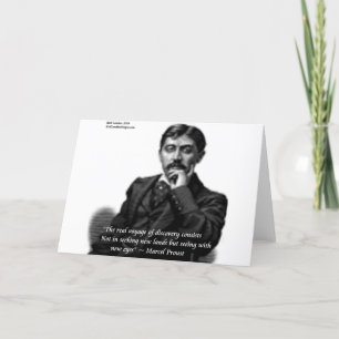 Carte Marcel Proust & Célèbre Citation