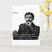 Carte Marcel Proust & Citation célèbre (Fleur jaune)