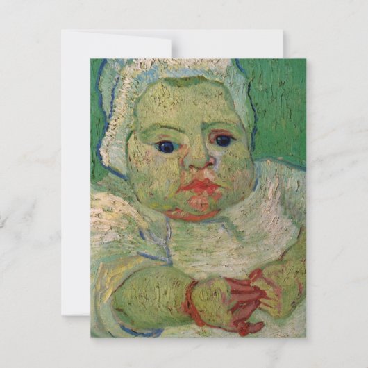Carte Marcelle Roulin bébé par Vincent van Gogh (Devant)