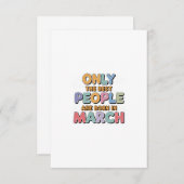 Carte March pride (Devant / Derrière)