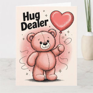 Carte Marchand de câlins Message de la Saint-Valentin