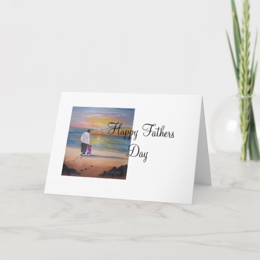 Carte marché avec moi, fête des pères heureuse (Devant)