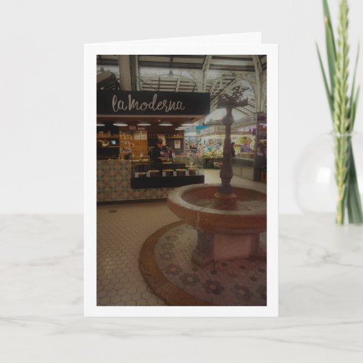 Carte Marché central de Valence, Espagne (Devant)