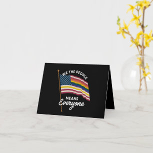 Carte Marche de la fierté LGBT Nous, le peuple signifie 