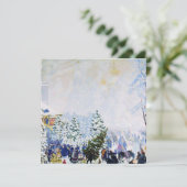 Carte Marché de l'Arbre de Noël en Russie (Boris Koustod (Debout devant)