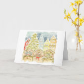 Carte Marché de Noël allemand Waterton Voyage (Fleur jaune)