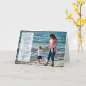 Carte Marche De Plage Anniversaire Pour Petite-Fille (Fleur jaune)