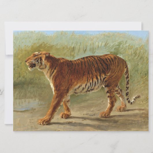 Carte Marche royale du tigre (par Rosa Bonheur) (Devant)