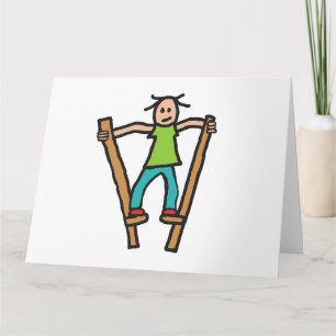 Carte Marche sur échasses