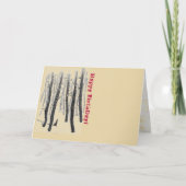 Carte Marcher À Travers La Forêt De Neige (Devant)